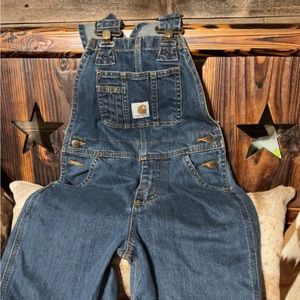 Carhartt Boys Denim Overalls size 7